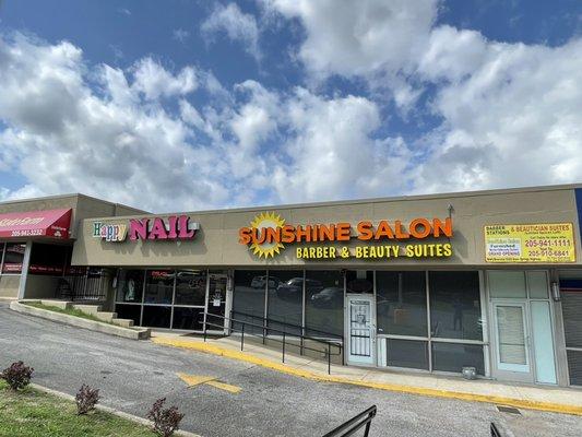 Sun Shine Salon is located on Greensprings Highway with a magnificent view of the sun set and skyline of Birmingham, Alabama