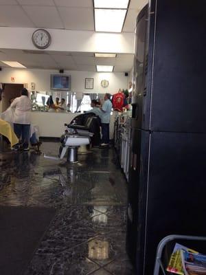 Barbers at work