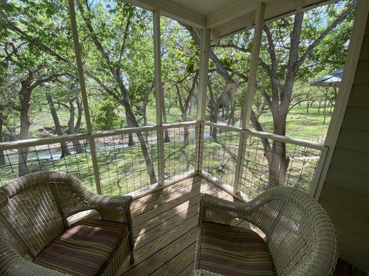 View of the river/grounds from my screened in porch!