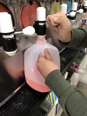 Bring your own container, no matter what size for $1.50 Slurpee Day