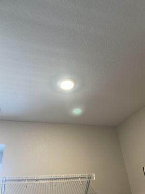 New closet light