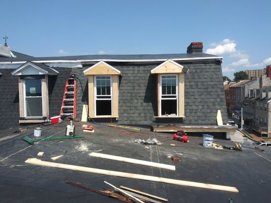 Shingle roofing and framing