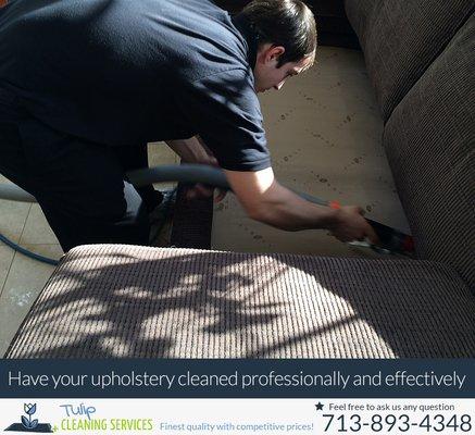 Upholstery cleaning in League City and Houston TX