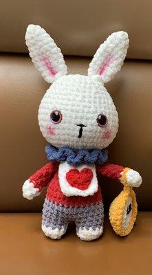 Handmade plush, rabbit from Alice in Wonderland.