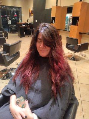 women's cut and color