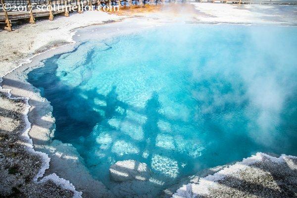 'Black Pool' Hot Spring in Yellowstone.