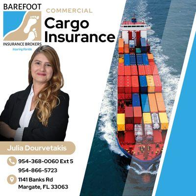 Cargo Insurance for your business! 

Let us help with your commercial policies today! 

Located in Margate, Florida next to the DMV!