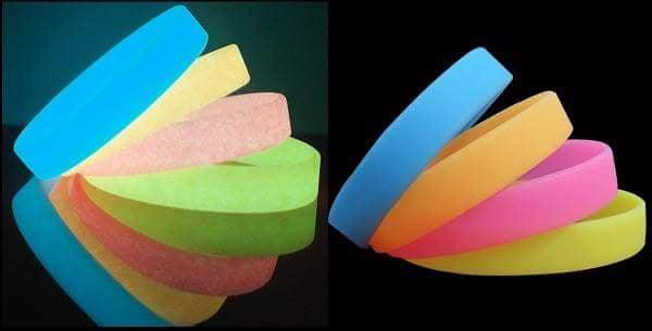 Glow in the dark Rubber Bracelets & Silicone Finger Rings