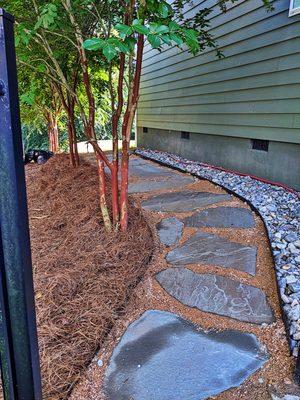 Flag stone pathway design and build