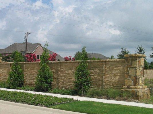 StackedStone Precast Fence