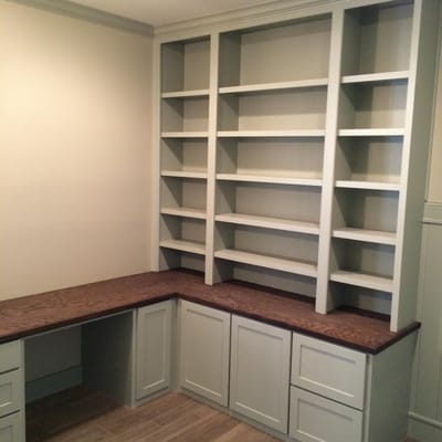 Custom Cabinets-Shaker Style with Wood Top