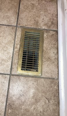 Dirt around my vents after they left!