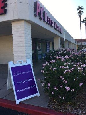 Signage out front-- right next to Starbucks!