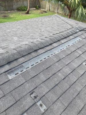 Roof wind - shingles