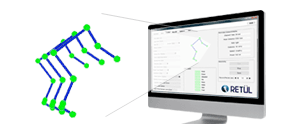 The Retul system used by Velocraft bike fitting studio uses a 3D motion capture.