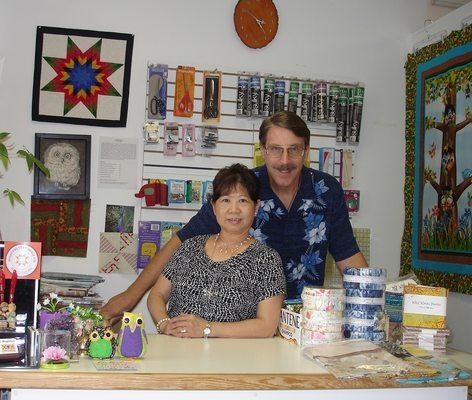 Chris & Don at the customer counter.