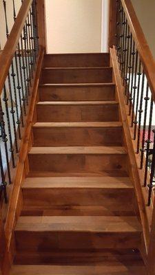 New Engineered Wood Staircase really steps up the look and value of the home.