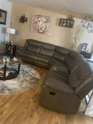 Grey sectional