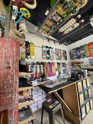 The skate shop attached next door.