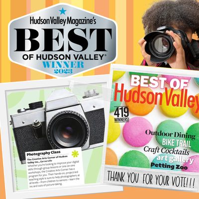 Voted BEST of Hudson Valley 2023: Arts & Culture (adult education) & Kids Classes!