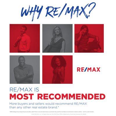 Why RE/MAX? Most Recommended!