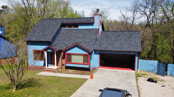 Newly installed roof. Don't judge my house I'm remodeling lol