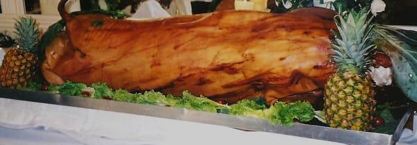 Whole or half hogs smoked to a mouth watering perfection.