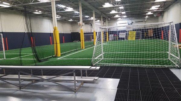 2 turf fields for soccer, speed and agility, boot camp, lacrosse, and any other turf sports.