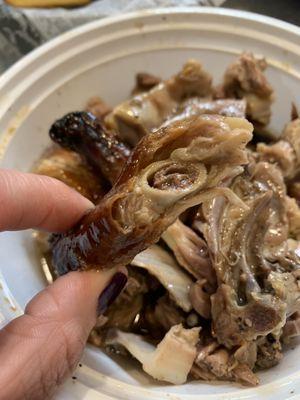 Duck leg bone