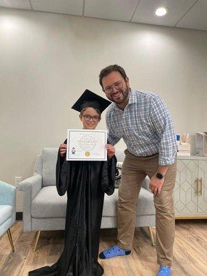 Recent VT Graduate who is now crushing it in School! Reading, writing, guitar playing all improved following Vision Therapy!