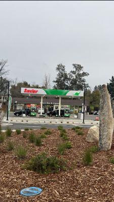 Gas station with convenience store