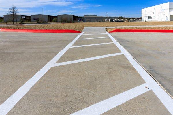 Parking lot striping & pavement markings