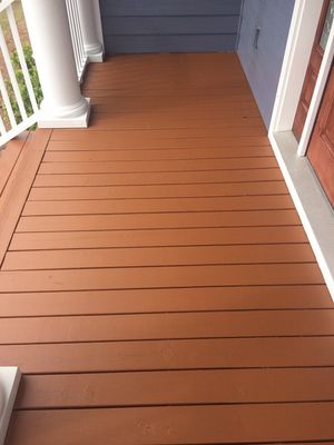 Deck Stained using Sherwin Williams SuperDeck Semi Solid