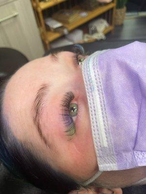 Colored Lash Extensions