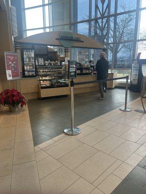 The Atrium Cafe is located at the main entrance to Brigham And Women's Faulkner Hospital