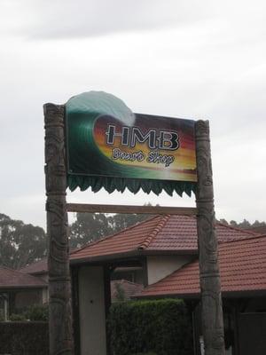 The shop's sign.