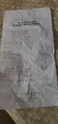 Worst meat I ever bought at rancho san miguel in lodi 03/23/2024