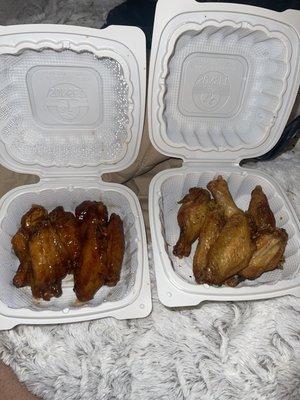 On the left is Bling Bling-Asian and the right is lemon pepper