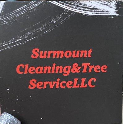 Surmount leaning&tree serviceLLC we provide the best service take pride in the work that is performed.