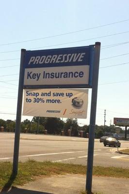 Key Insurance sign on Hwy 29, Pensacola, FL.