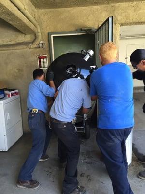 100 gallon water heater installation