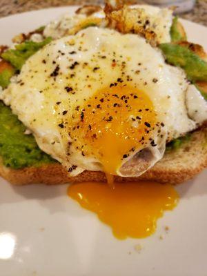 Sunny side up avocado toast