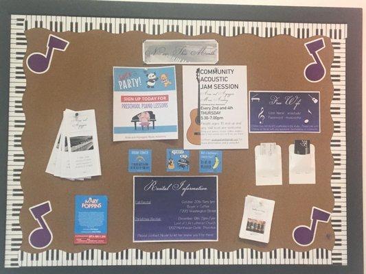 Acoustic Jam Sessions, Preschool Piano and new classes all of the time!