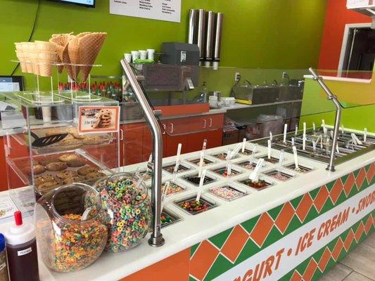 These are the many toppings for your yogurt to choose from