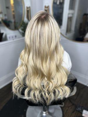 Custom color and luxury hand-tied extensions.