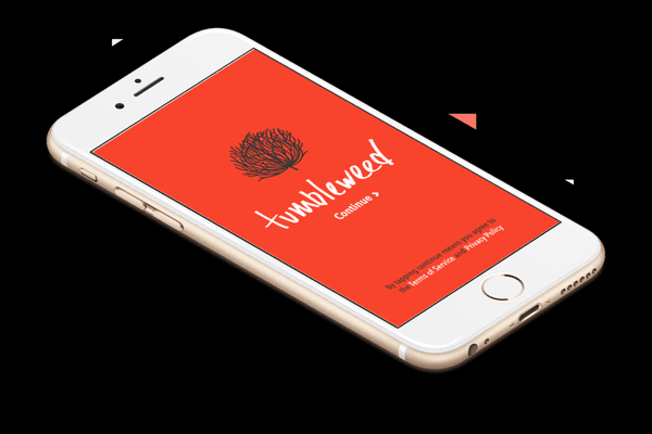 The app we created for Tumbleweed.