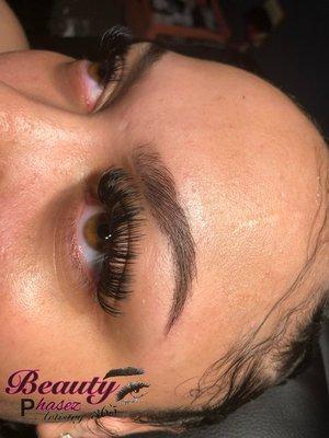 Hybrid Full Set + Brow enhancement