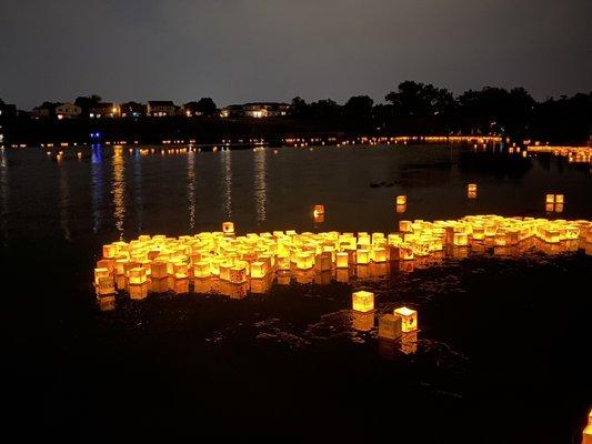 Water lantern festival held every year 2021