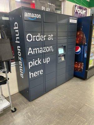 We have Amazon Locker available for our costumers