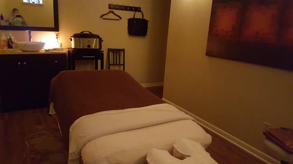 Spa treatment room